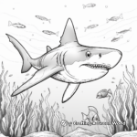 Fun Cartoon Shark Coloring Pages 1