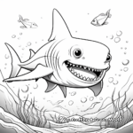 Fun Cartoon Shark Coloring Pages 3