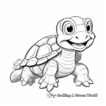 Fun Cartoon Turtle Coloring Pages for Kids 4