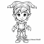 Fun Christmas Elf Coloring Pages For Kids 2