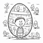 Fun Easter Egg Hunt Coloring Pages 1