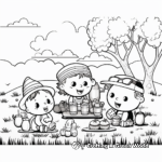Fun Easter Picnic Coloring Pages 3