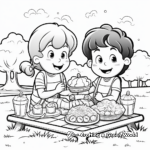 Fun Easter Picnic Coloring Pages 4