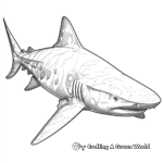 Fun Fact Bull Shark Coloring Pages (With Bitesize Infos) 4