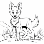 Fun Facts and Coyote Coloring Pages 3