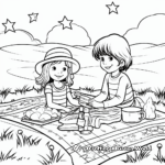 Fun-Filled Fourth of July Picnic Coloring Pages 1