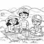 Fun-Filled Fourth of July Picnic Coloring Pages 2