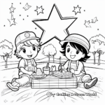 Fun-Filled Fourth of July Picnic Coloring Pages 3