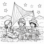 Fun-Filled Fourth of July Picnic Coloring Pages 4