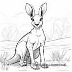 Fun-Filled Kangaroo Coloring Pages 2