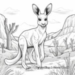 Fun-Filled Kangaroo Coloring Pages 4