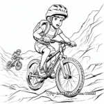 Fun-Filled Mountain Bike Race Coloring Pages 3
