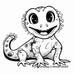 Fun-filled Tokay Gecko Coloring Sheets 1