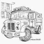 Fun Fire Truck Coloring Pages for Kids 3