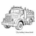 Fun Fire Truck Coloring Pages for Kids 4