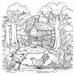 Fun Forest Habitat Coloring Sheets 2