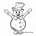 Fun Frosty the Snowman Coloring Pages 1