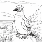 Fun Galapagos Penguin Coloring Pages 1