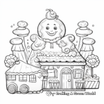Fun Gingerbread Circus Theme Coloring Pages 4