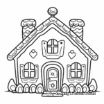 Fun Gingerbread Village Coloring Pages 2