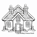 Fun Gingerbread Village Coloring Pages 4
