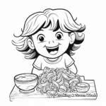 Fun Italian Pasta Coloring Pages 1