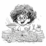 Fun Italian Pasta Coloring Pages 3