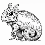 Fun Jackson's Chameleon Coloring Sheets for Kids 1