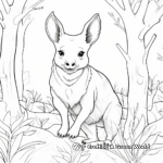 Fun Kangaroo and Wombat Friends Coloring Pages 3