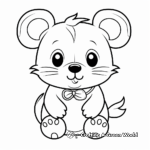 Fun Kawaii Hamster Coloring Pages 2