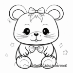 Fun Kawaii Hamster Coloring Pages 4