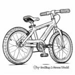 Fun Kid's Bike with Training Wheels Coloring Pages 3