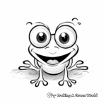 Fun Loving Red Eyed Tree Frog Coloring Page for Kids 2