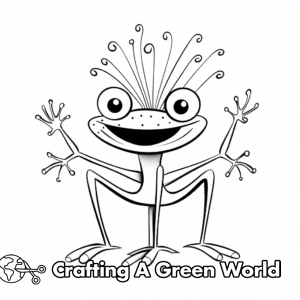 Red Eyed Tree Frog Coloring Pages - Free &amp; Printable!