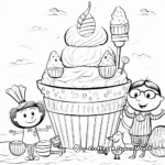 Fun Neapolitan Ice Cream Coloring Pages for Kids 4