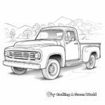 Fun Pickup Truck Coloring Pages 1