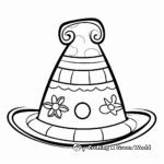 Fun Pilgrim Hat Coloring Pages for Kids 3