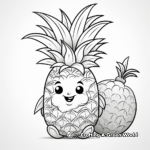 Fun Pineapple Coloring Activity Sheets 4