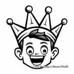 Fun Prince Crown Coloring Pages for Kids 3