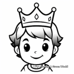 Fun Prince Crown Coloring Pages for Kids 4