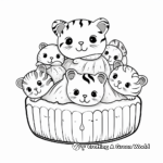 Fun Shaped Animal Bread Buns Coloring Pages 1