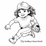 Fun Softball Player Coloring Pages 3