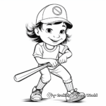 Fun Softball Player Coloring Pages 4