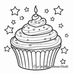 Fun Sprinkled Cupcake Coloring Pages 2