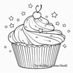Fun Sprinkled Cupcake Coloring Pages 3