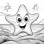 Fun Starfish and Shell Coloring Pages for Kids 4
