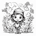 Fun Valentines Love Letter Coloring Pages 1