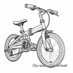Functional Folding Bike Coloring Pages 1