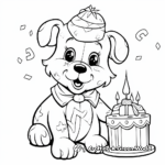 Funny Birthday Mascot Coloring Pages 3
