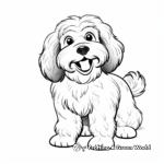 Funny Cartoon Havanese Coloring Pages 3
